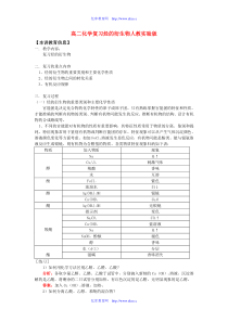 高二化学复习烃的衍生物人教实验版知识精讲