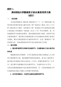 贵州财经大学儒魂商才综合素质培养方案实施方案(试行)0504