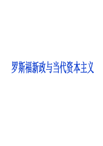 2013届高三二轮复习：罗斯福新政与当代资本主义