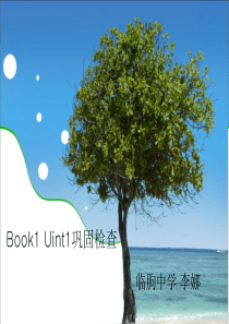 bookunit巩固学案精讲