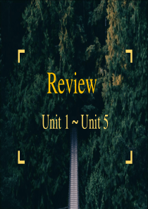 review of unit 1 - 5