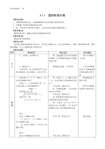 圆的标准方程教学设计