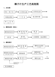 椰子汁饮料工艺流程图