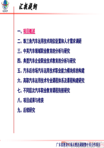 汽车类专业课程体系改革研究与实践汇报