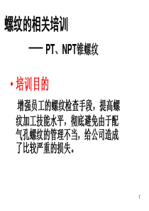 PT、NPT锥螺纹