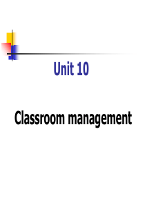 Unit-5-classroom-management(课堂管理)