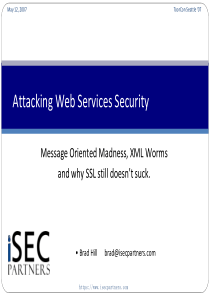 Attacking Web Services Security