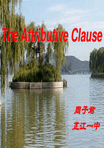 attributive clause全