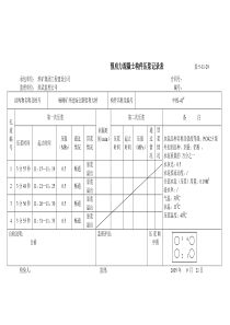 预应力混凝土构件压浆记录表                        表5