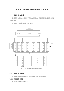 第七章  现场施工组织机构及人员组成