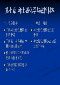 第七章  稀土磁化学与磁性材料