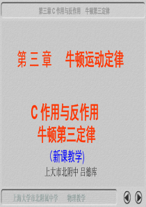 C 牛顿第三定律