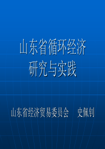 山东省循环经济研究与实践-山东省经济和信息化委员会