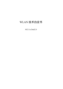 WLAN技术白皮书-802.11n D2.0