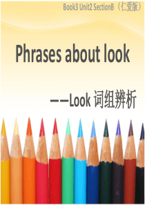 look词组辨析