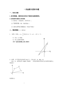 一次函数与面积专题