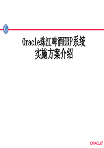 Oracle珠江啤酒ERP系统