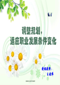 调整规划,适应发展条件变化