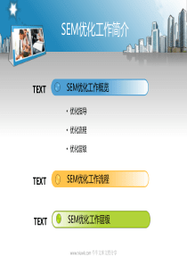 SEM优化工作简介