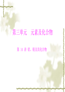 2012年高考化学一轮复习课件：第14讲 铝、镁及其化合物