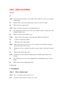 新视野大学英语视听说教程4(第二版)听力原文与答案