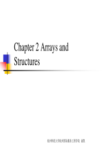 Chapter 2 Arrays and Structures