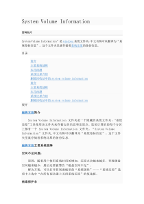 System Volume Information问题解决方案