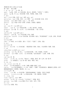 252个英语重要词根(有例词并整理)