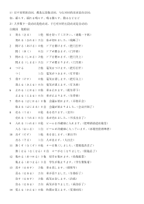 N2自动词他动词区分和总结-N2必备