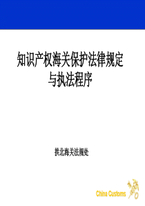 知识产权海关保护执法规定与程序介绍(点击这里查看幻灯