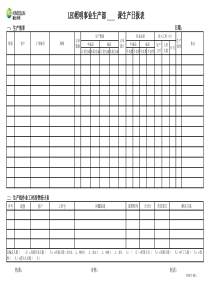 FP007-05.LED照明事业部生产日报表