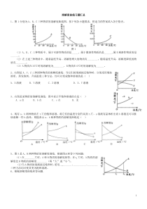 中考化学溶解度曲线习题汇总含答案