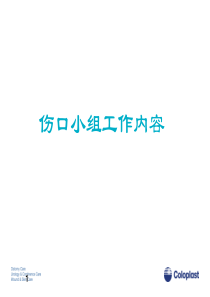 伤口小组工作内容