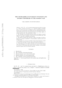 The Centralizer of Invariant Functions and Divisio