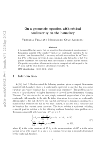 On a geometric equation with critical nonlinearity