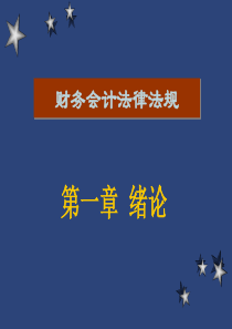 第一章财务会计法律与法规绪论