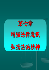 第七章增强法律意识弘扬法治精神ppt-增强法律意识弘扬法