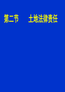 第九章第二节土地法律责任