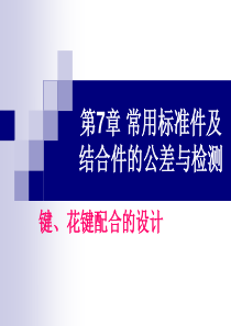 第7章_常用标准件及结合件的公差与检测(键、花键配合)