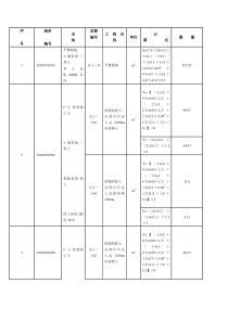 工程量计算书