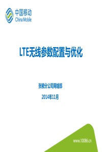 LTE无线参数配置与优化