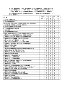 大五人格量表及评分标准