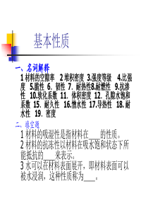 建筑材料习题答案