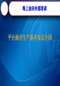 海上油田平台油井生产基本知识介绍