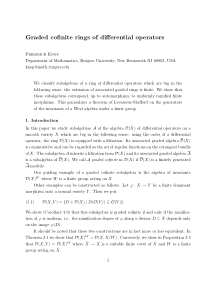 Graded cofinite rings of differential operators