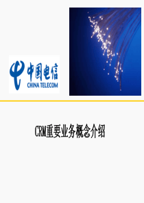 中国电信CRM重要业务概念_总体介绍（PPT38页)