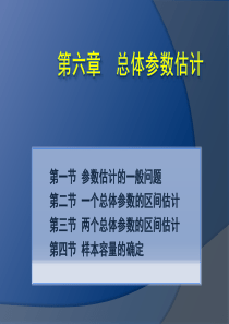 统计学7总体参数估计1