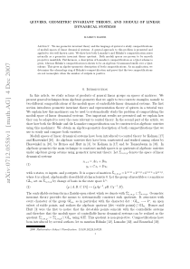 Quivers, Geometric Invariant Theory, and Moduli of