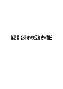 第四章经济法总论__经济法律关系和法律责任