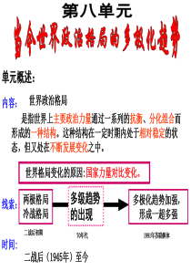 第25课两极格局的形成一轮复习